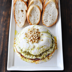 Goat Cheese Pesto & Tomato Terrine