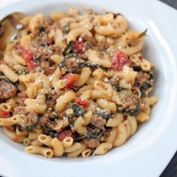 Skillet Macaroni w/ Swiss Chard