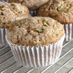 Whole Wheat Zucchini Muffins