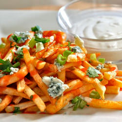 Buffalo Fries with Blue Cheese