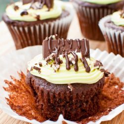 Andes Mint Cupcakes
