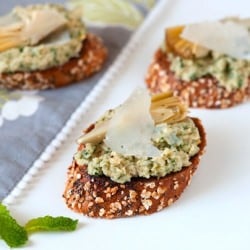 Artichoke Toasts