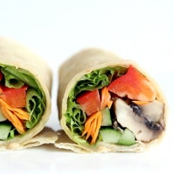 Grilled Mushrooms Wraps