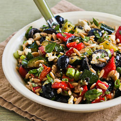 Whole Wheat Orzo Salad