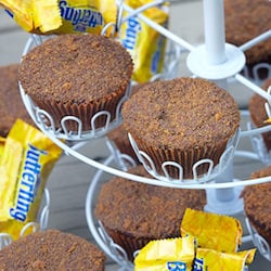 Butterfinger Cupcakes
