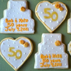 50th Anniversary Sugar Cookies