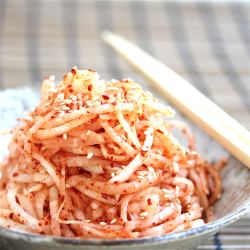 Quick Kohlrabi “Kim Chi” Salad