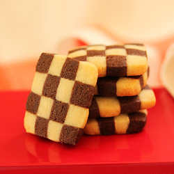 Black & White Checkerboard Cookie
