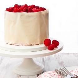 Buttermilk Cake with Raspberries