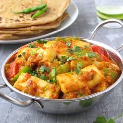 Kadhai Paneer & Triangle Paratha