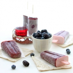 Berry Yogurt Popsicles