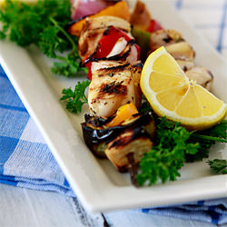 Grilled Citrus Chicken Kebabs.