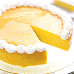 Mango and Honey Flan