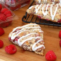 Raspberry Lemon Scones