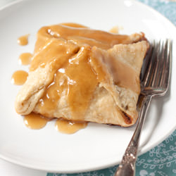 Peach Dumplings with Vanilla Cream