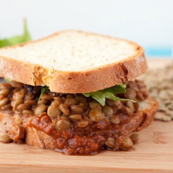 Stampede Barbecue Lentil Sandwich