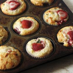 Strawberry Sage Muffins