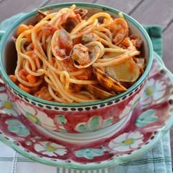 Spaghetti with Clams & Anisette