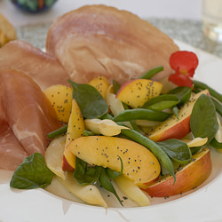 Nectarines with Legumes