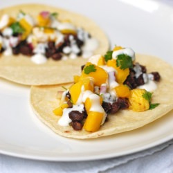 Mango Black Bean & Coconut Tacos