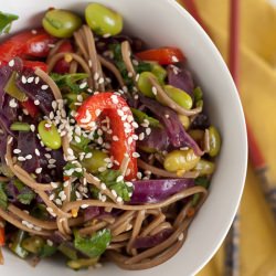 Soba Noodle & Raw Veggie Salad