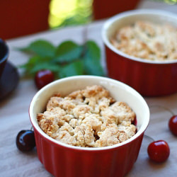 Cherry Cobbler for Two