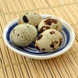 Grilled Pizza with Quail Eggs