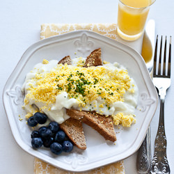 Creamed Eggs on Toast