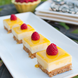 No Bake Lemon Curd Cheesecake Bars