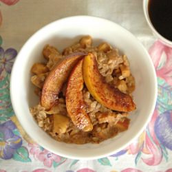Warm Nectarine Oatmeal