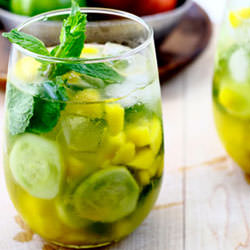 Mango-Cucumber Wine Cooler