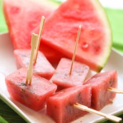 Minted Watermelon Popsicles