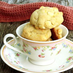 Orange and White Choc. Chip Cookies