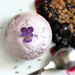 Lavender Blueberry Semifreddo