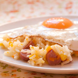 Corn Rice with Egg