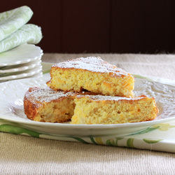 Apple Cheddar-Cheese Cake