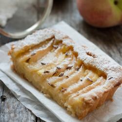 White Peach and Lavender Tart