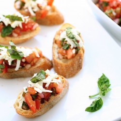 Simple Garden Bruschetta