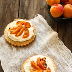 Almond Tart w/ Grilled Apricots