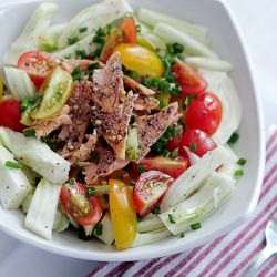 Salmon, Fennel and Tomatoes
