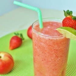 Strawberry Nectarine Lime Smoothie