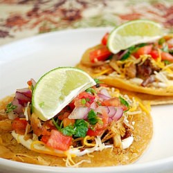 Spicy BBQ Chicken Tostadas