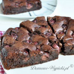 Brownie with Cherries