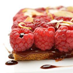 Cake with Raspberries