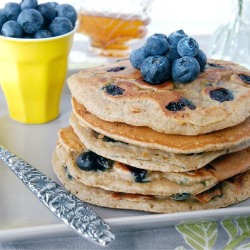 Honey & Oat Blueberry Lemon Pancake