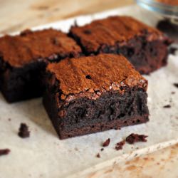 Chocolate-Cayenne Truffle Brownies