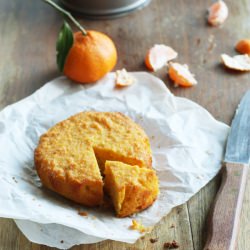 Mandarin Polenta Macadamia Cake