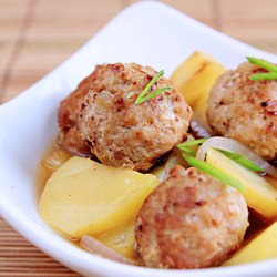 Potato With Meatballs