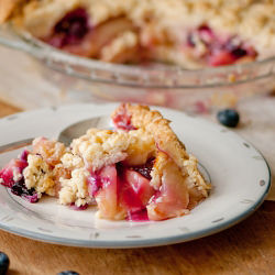 Peach & Blueberry Pie