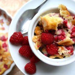 Raspberry Amaretto Clafoutis